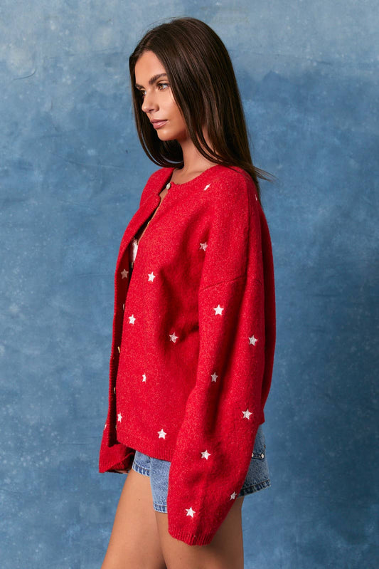 Stars and Stripes | Star Cardigan