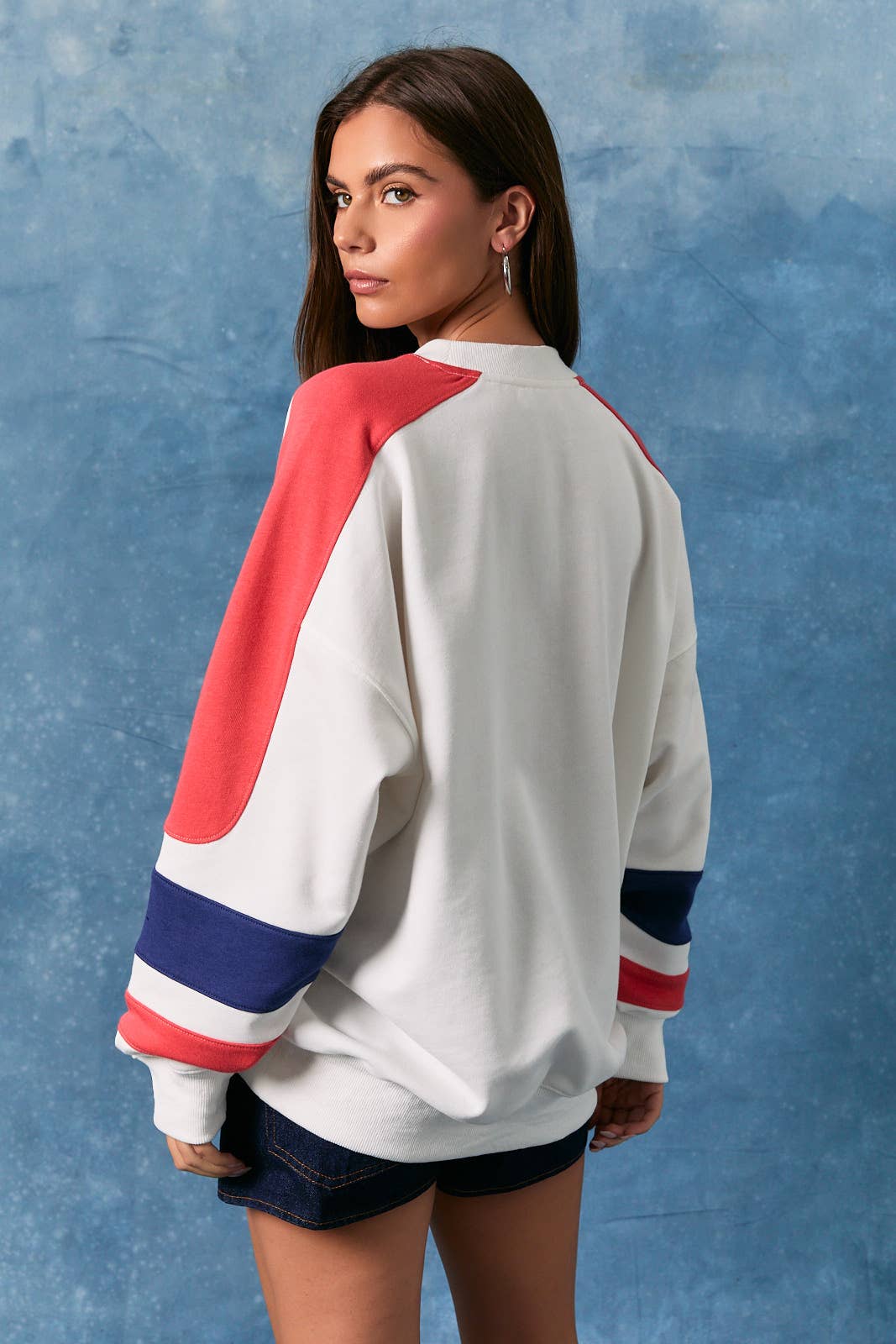 Americana Long Sleeve Crew Neck