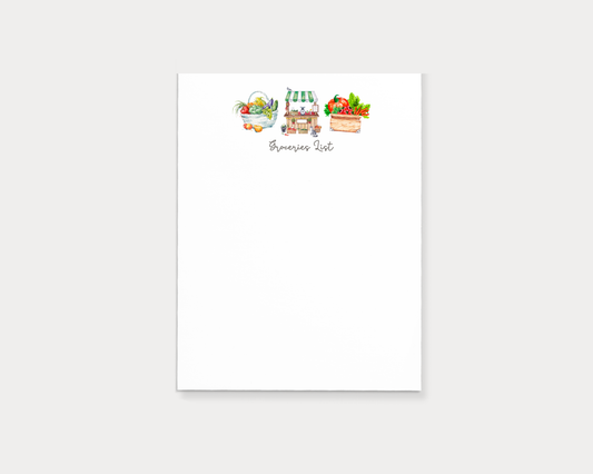 Grocery List Pad Notepad