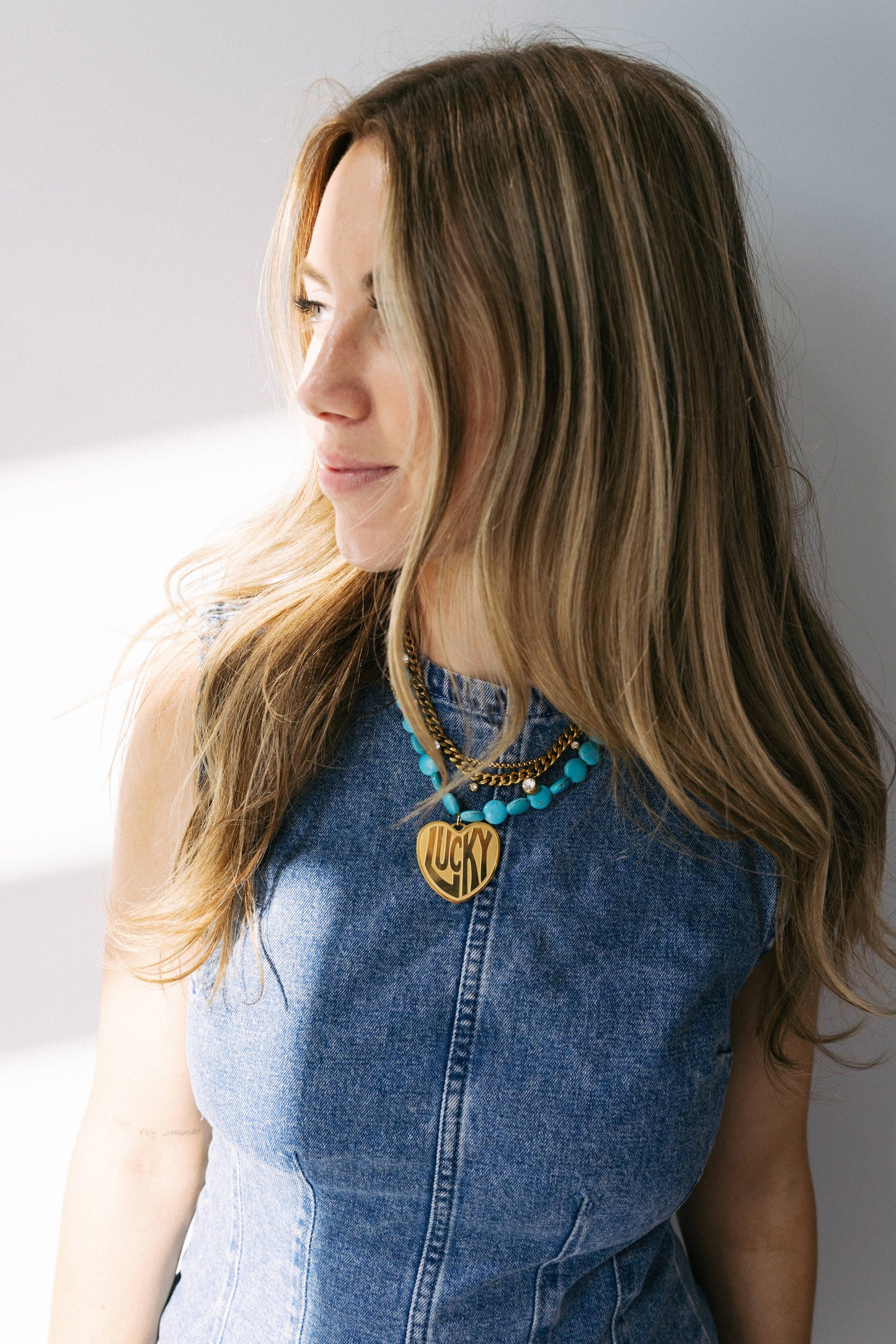 Lucky In Love | Stone Necklace - Turquoise