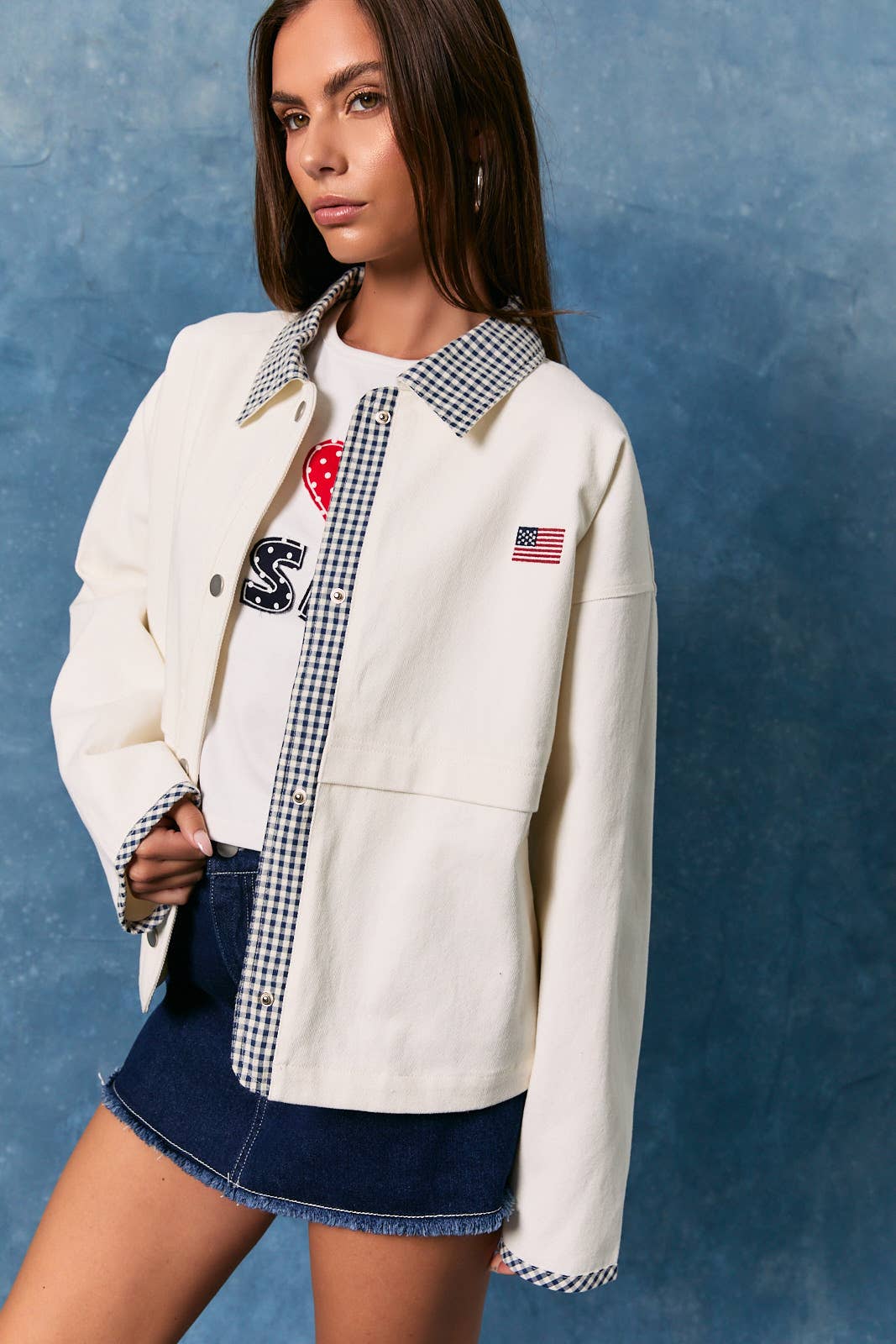 All American Gingham Jacket