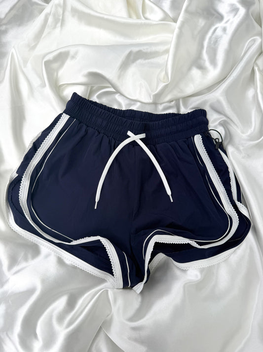 By The Sea | Lace Trim Shorts