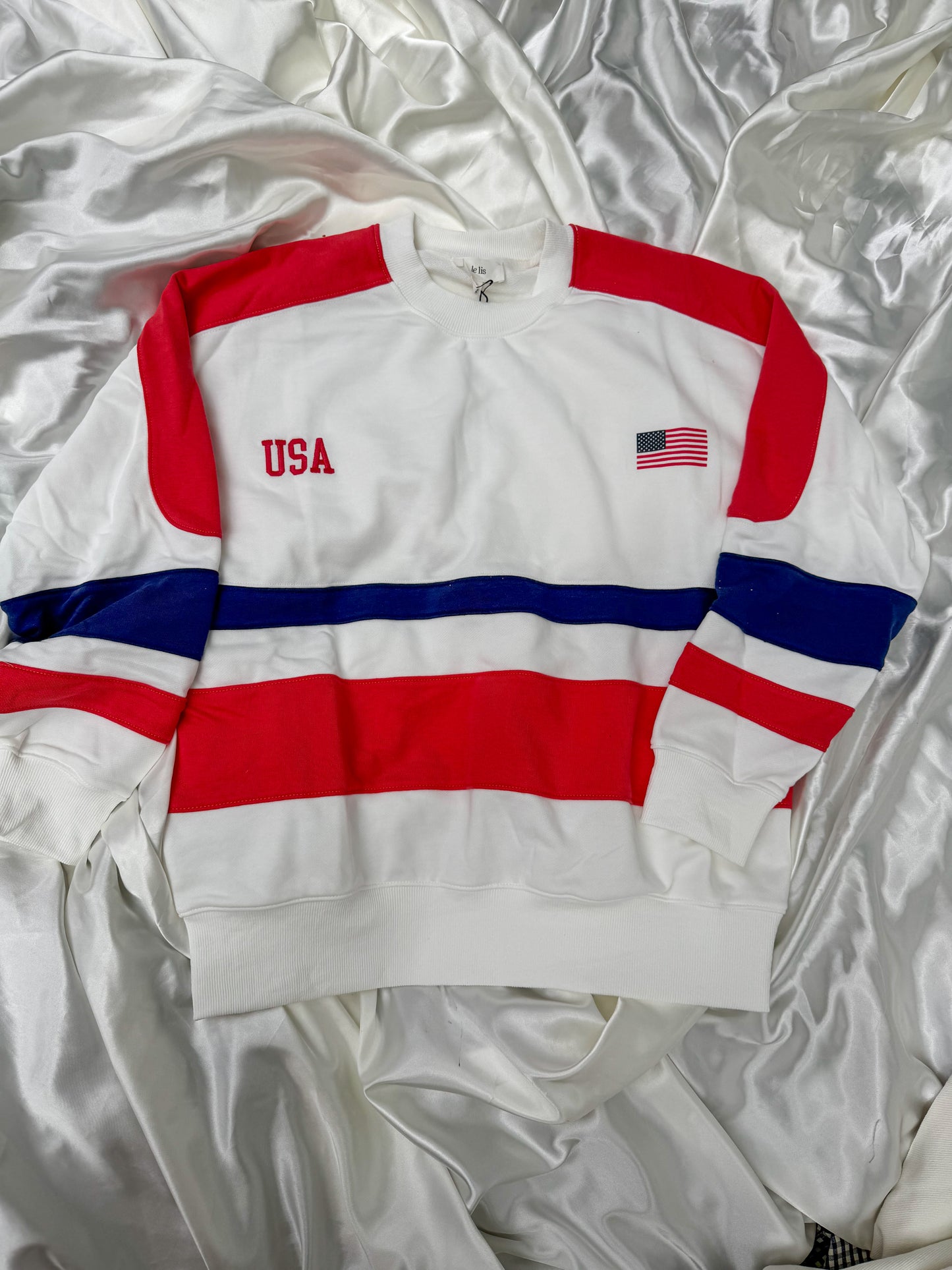 Americana Long Sleeve Crew Neck